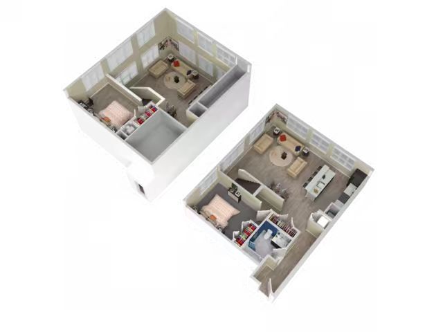 1 Bed floor plan